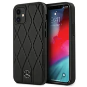 MERCEDES Mercedes Leather Wave Line - Ohišje za iPhone 12 mini (črno)