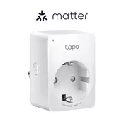 Tp Link Tapo P110M, Mini Smart Wi-Fi Plug, 100-240V, 802.11b/g/n WiFi connection, 2.4 GHz WiFi, Max. Load 16A, Voice Control, Remote Control, Schedule & Timer, Matter-Certified (Apple Home, Alexa, Goo