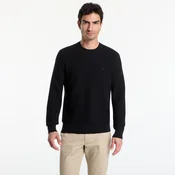 Pulover Calvin Klein Ls Textured Cotton Crewneck Sweater Black XL