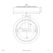 EVN Stropna svetilka Sauro LED, O 40 cm, bela - Hodnik - Sodobni - Plastika