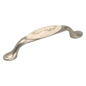 GAMET Ročaj UP19, ponikljan, porcelan MLK-3, 96 mm