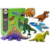 Puzzle World of Dinosaurs 31 pieces 6 DinosaursGO – Kart na akumulator – (B-Stock) crveni