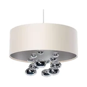 Viseči lestenec na kabelu BUBBLE 1xE27/60W/230V premer 50 cm bež