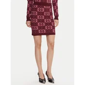 PINKO Mini krilo Bang Bang 106040 A2YD Bordo rdeča Slim Fit