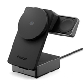 slomart Brezžični magnetni polnilec Spigen Essential Qi2.2 25W 3v1 MagSafe - črn