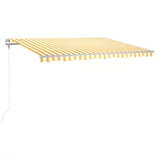 Automatska tenda sa senzorom LED 400x350 cm žuto-bijela