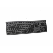 A4 TECH FX60 Tastatura, Membranska, Žicno povezivanje, US, Siva