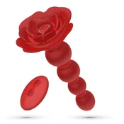 Crushious Rosaline Rotating Rose Plug Red - Remote Control, 19 cm EX24272
