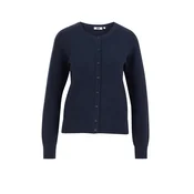 WE Fashion Pletena jopa temno modra