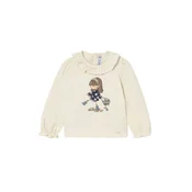 Mayoral Bluza 2076 Écru Regular Fit