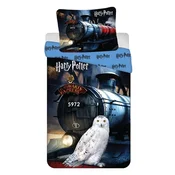 Pamučna dječja posteljina za krevet za jednu osobu 140x200 cm Harry Potter Hogwarts Express – Jerry Fabrics