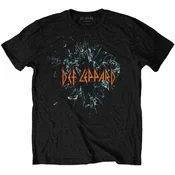 Def Leppard Majica Shatter Unisex Black 2XL