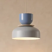 ALDEX Visoka svetilka Uto, siva/modra, premer 30 cm, kovina - Dnevna soba/jedilnica - Sodobni - siva, modra
