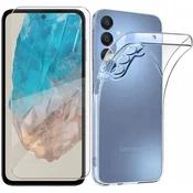 shumee Ovitek za Samsung Galaxy M35 5G brezbarven prozoren ovitek + 9H steklo
