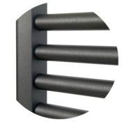 BIAL kopalniški dizajn radiator A100 Zen 530x1694 (Antracit)