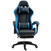 Homestar Gaming stol 65x65x121-129 cm modro črn