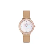 Ročna ura Daniel Wellington Crystalline Bezel 3 DW00100823 Rožnato zlato