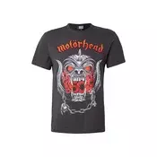 AMPLIFIED Majica MOTORHEAD - WARPIG FLAMES  antracit / svetlo siva / temno oranžna / ognjeno rdeča
