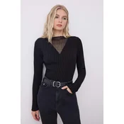 Trendyol Milla ženski duks Twoaw26Kz00229, Crna-Crna