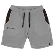 SPALDING Sportske hlace  siva / crna