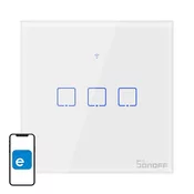 Sonoff Pametno stensko stikalo Wi-Fi trojno T0EU3C-TX