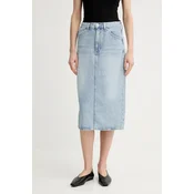 Jeans krilo Levis HR BACK SLIT SKIRT 001VH