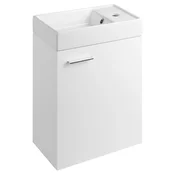 ZOJA omarica z umivalnikom 40x22 cm, bela - Bela - 39,5x58x22 cm - Aqualine - ZOJA - 24 - MDF/laminat - 395 - 580 - 220 - 14