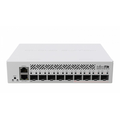 Mikrotik CRS310-1G-5S-4S+IN, Upravljano, L3, Podrška za napajanje putem Etherneta (PoE), Montaža u poslužiteljski ormar, 1U