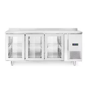 Hladilna miza s tremi vrati, zastekljena, s stranskimi omaricami, Arktic, 420 l, 230 V/400 W, 700 x 1795 x (V) 850 mm