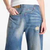 Jeans MM6 Twist Wide Leg Jeans Dark Grey Melange/ Brown 28