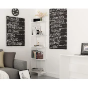 Hanah Home Polica 45x170x22cm Bela