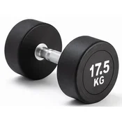Kubisport Enoročna utež 17,5 kg, ovalna, črna