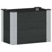 Povišena vrtna gredica Crna 50 x 30 x 36 cm