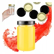 shumee ATENA kozarec 330 ml + visok pokrov FI66 marmelada medena marmelada poročno darilo