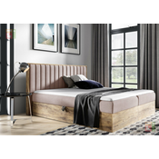 Boxspring postelja Wood4 - 160x200 cm