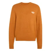 ADIDAS ORIGINALS Pulover Trefoil Essentials konjak/bela