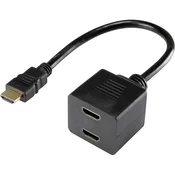 Renkforce Renkforce HDMI razdjelnik s kablom 20 cm
