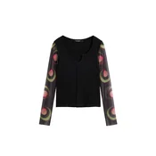 Desigual Majica oliva / svetlo rdeča / črna