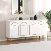 Hanah Home Konzolni sto Midmod, 150x73x36 cm, Beli