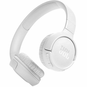 Slušalice JBL Tune 520BT, bežične, bluetooth, mikrofon, on-ear, bijele JBLT520BTWHTEU