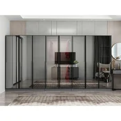 Hanah Home ormar sa reflektujucim staklom Nisa 20635, 360 cm, antracit