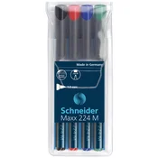SCHNEIDER OHP PERMANENT MARKER 224 M, SET 1/4