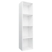 Vidaxl Knjižna/TV omara bela 36x30x143 cm iverna plošča