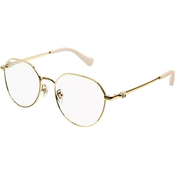 Gucci GG1145O 003 ONE SIZE (54) Zlata/Kristalna