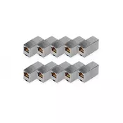 Digitus DN-93901-10 adapter za spremembo spola kabla RJ-45 Srebrna