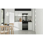 Kuhinjski sestav Junona Line 180 cm (brez delovne plošče) - bela/bela sijaj