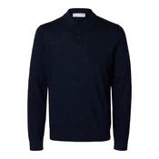 SELECTED HOMME Majica SLHTRAY  mornarska