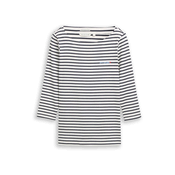 TOM TAILOR Majica mornarska/off-bela