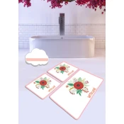 Lessentiel Maison Kupatilski otirac With Love, 3 komada, Beli