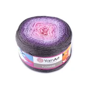 Pletena preja Cvetje 250 g - (276) roza vzorci.